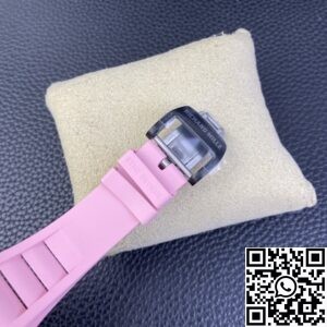 T+ Factory Richard Mille Replica Watches RM35-02 Pink Rubber Strap