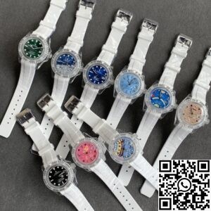 CH Customized Acrylic Clear Rolex Submariner Lunar Starry Crater Dial