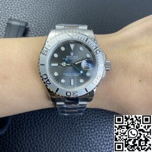 EW Factory Replica Rolex Yacht Master M126622-0001 Rhodium White Dial