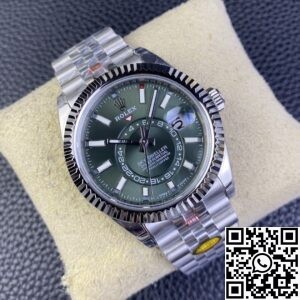 Noob Factory Replica Rolex Sky Dweller M336934-0002 Mint Green Dial