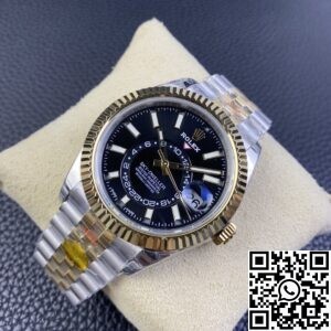 Noob Factory Replica Rolex Sky Dweller M336933-0004 Gloss Black Dial