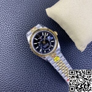 Noob Factory Replica Rolex Sky Dweller M336933-0004 Gloss Black Dial