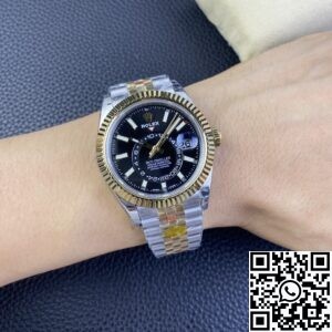 Noob Factory Replica Rolex Sky Dweller M336933-0004 Gloss Black Dial