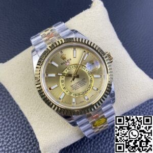 Noob Factory Replica Rolex Sky Dweller M336933-0002 Champagne Dial