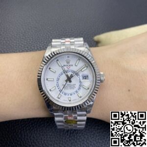 Noob Factory Replica Rolex Sky Dweller M336934-0004 White Dial