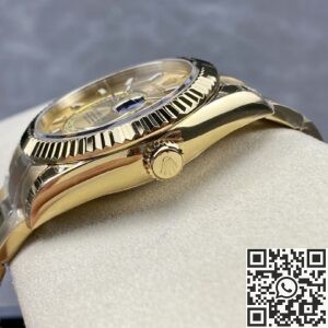 Noob Factory Replica Rolex Sky Dweller M326933-0009 Golden Watch Series