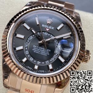 Noob Factory Replica Rolex Sky Dweller M326935-0007 Rose Gold Watch Series