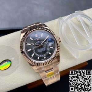 Noob Factory Replica Rolex Sky Dweller M326935-0007 Rose Gold Watch Series