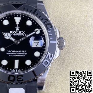 IS Factory Replica Rolex Yacht Master M226659-0002 White Gold Watch