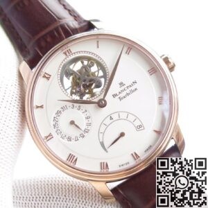 JB Factory Replica Blancpain Villeret 6025-3642-55B Tourbillon Size 42.5mm Series