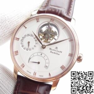 JB Factory Replica Blancpain Villeret 6025-3642-55B Tourbillon Size 42.5mm Series