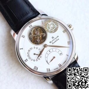 JB Factory Replica Blancpain Villeret 6025-1542-55B White Dial Size 42.5mm Series