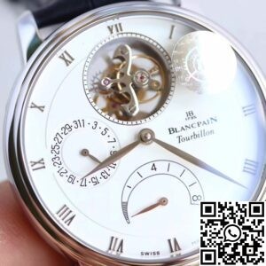 JB Factory Replica Blancpain Villeret 6025-1542-55B White Dial Size 42.5mm Series