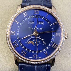 OM Factory Replica Blancpain Villeret 6654 Blue Dial Size 40mm Series
