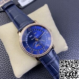 OM Factory Replica Blancpain Villeret 6654 Blue Dial Size 40mm Series