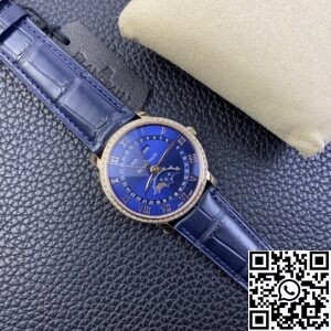 OM Factory Replica Blancpain Villeret 6654 Blue Dial Size 40mm Series