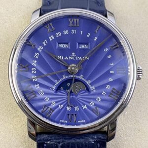 OM Factory Replica Blancpain Villeret 6654-1529-55B Blue Dial Size 40mm Series