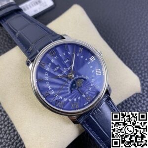 OM Factory Replica Blancpain Villeret 6654-1529-55B Blue Dial Size 40mm Series
