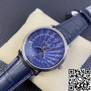 OM Factory Replica Blancpain Villeret 6654-1529-55B Blue Dial Size 40mm Series