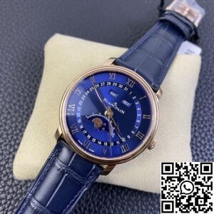 OM Factory Replica Blancpain Villeret 6654-3640-55 Blue Dial Size 40mm Series