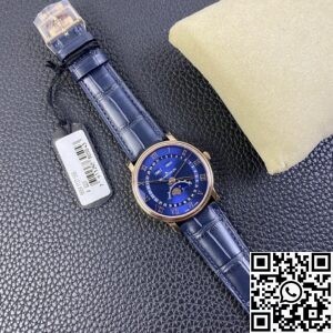 OM Factory Replica Blancpain Villeret 6654-3640-55 Blue Dial Size 40mm Series