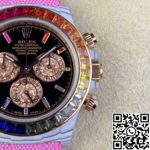 IPK Custom Rolex Daytona White Carbon Fiber Version 4130 Movement