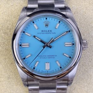 VS Factory Replica Rolex Oyster Perpetual M126000-0006 Tiffany Blue Dial