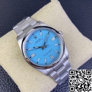 VS Factory Replica Rolex Oyster Perpetual M126000-0006 Tiffany Blue Dial