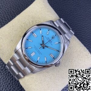 VS Factory Replica Rolex Oyster Perpetual M126000-0006 Tiffany Blue Dial