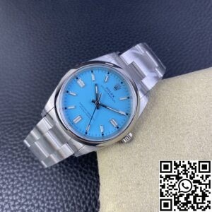 VS Factory Replica Rolex Oyster Perpetual M126000-0006 Tiffany Blue Dial