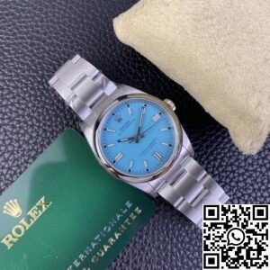 VS Factory Replica Rolex Oyster Perpetual M126000-0006 Tiffany Blue Dial