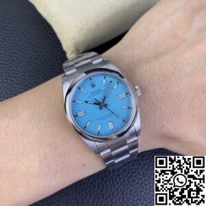 VS Factory Replica Rolex Oyster Perpetual M126000-0006 Tiffany Blue Dial