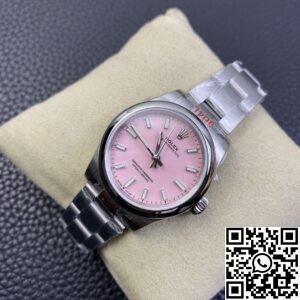 EW Factory Replica Rolex Oyster Perpetual M277200-0009 Candy Pink Dial Watch