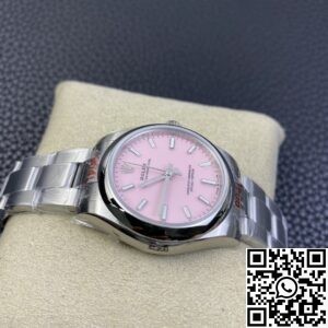 EW Factory Replica Rolex Oyster Perpetual M277200-0009 Candy Pink Dial Watch