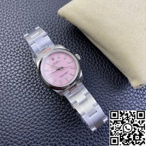 EW Factory Replica Rolex Oyster Perpetual M277200-0009 Candy Pink Dial Watch