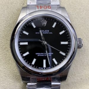EW Factory Replica Rolex Oyster Perpetual M277200-0002 Black Dial Watch