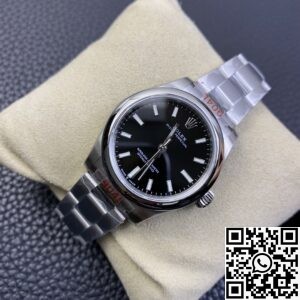 EW Factory Replica Rolex Oyster Perpetual M277200-0002 Black Dial Watch