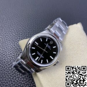 EW Factory Replica Rolex Oyster Perpetual M277200-0002 Black Dial Watch