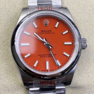 EW Factory Replica Rolex Oyster Perpetual M277200-0008 Red Dial Watch