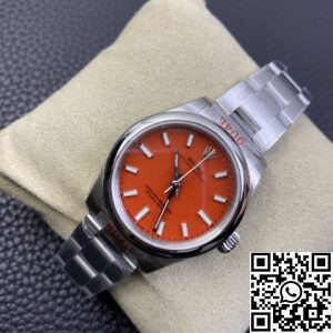 EW Factory Replica Rolex Oyster Perpetual M277200-0008 Red Dial Watch