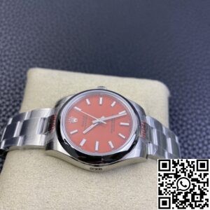EW Factory Replica Rolex Oyster Perpetual M277200-0008 Red Dial Watch