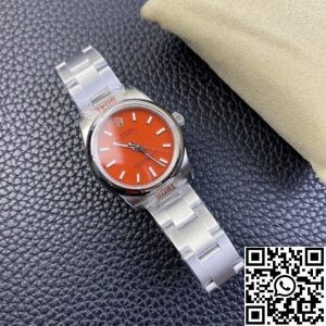 EW Factory Replica Rolex Oyster Perpetual M277200-0008 Red Dial Watch