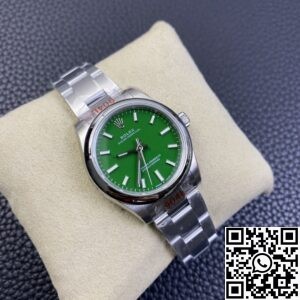 EW Factory Replica Rolex Oyster Perpetual M277200-0006 Green Dial Watch