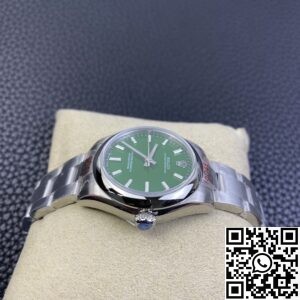 EW Factory Replica Rolex Oyster Perpetual M277200-0006 Green Dial Watch