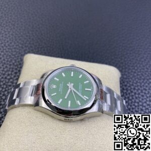 EW Factory Replica Rolex Oyster Perpetual M277200-0006 Green Dial Watch