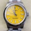 EW Factory Replica Rolex Oyster Perpetual M277200-0005 Yellow Dial Watch