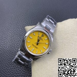 EW Factory Replica Rolex Oyster Perpetual M277200-0005 Yellow Dial Watch