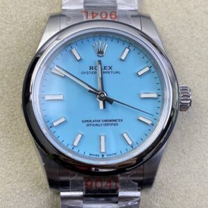 EW Factory Replica Rolex Oyster Perpetual M277200-0007 Tiffany Blue Dial Watch