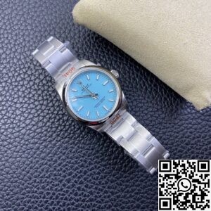 EW Factory Replica Rolex Oyster Perpetual M277200-0007 Tiffany Blue Dial Watch