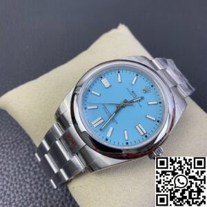 EW Factory Replica Rolex Oyster Perpetual M124300-0006 Tiffany Blue Dial Watch